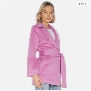 Lovers and friends pink wrap coat!